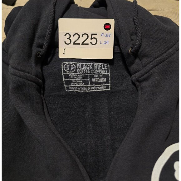 Black Rifle Coffee Company Mens Zip-Up Hoodie Black USA Patriotic military - Picture 3 of 3